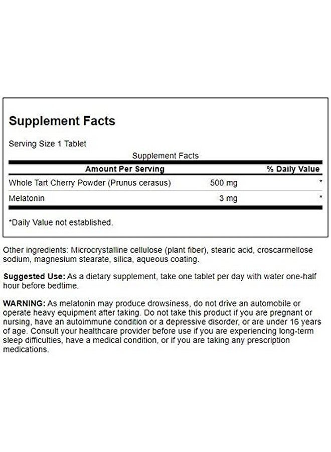 Swanson Tart Cherry & Melatonin 30 Tabs - Image 2