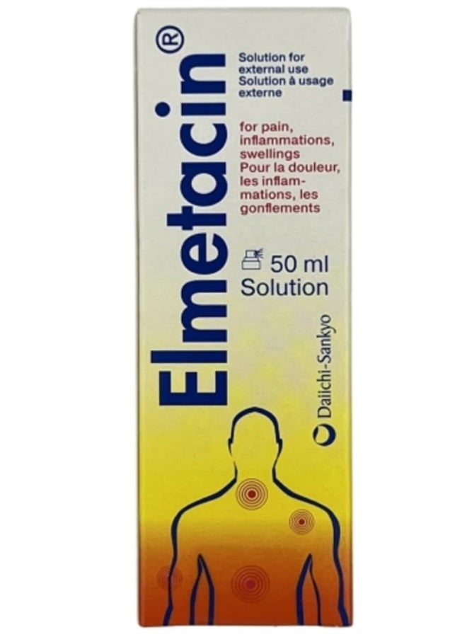Daiichi sankyo Elmetacin Topical Solution 50 ml – Fast-Acting Relief for Muscle & Joint Pain - Image 2