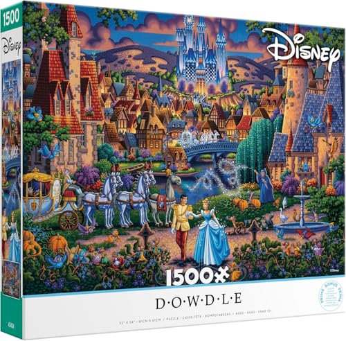 Ceaco Disney Dowdle Cinderellas Enchanted Evening 1500 Piece Jigsaw Puzzle - Image 1