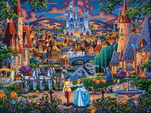 Ceaco Disney Dowdle Cinderellas Enchanted Evening 1500 Piece Jigsaw Puzzle - Image 5