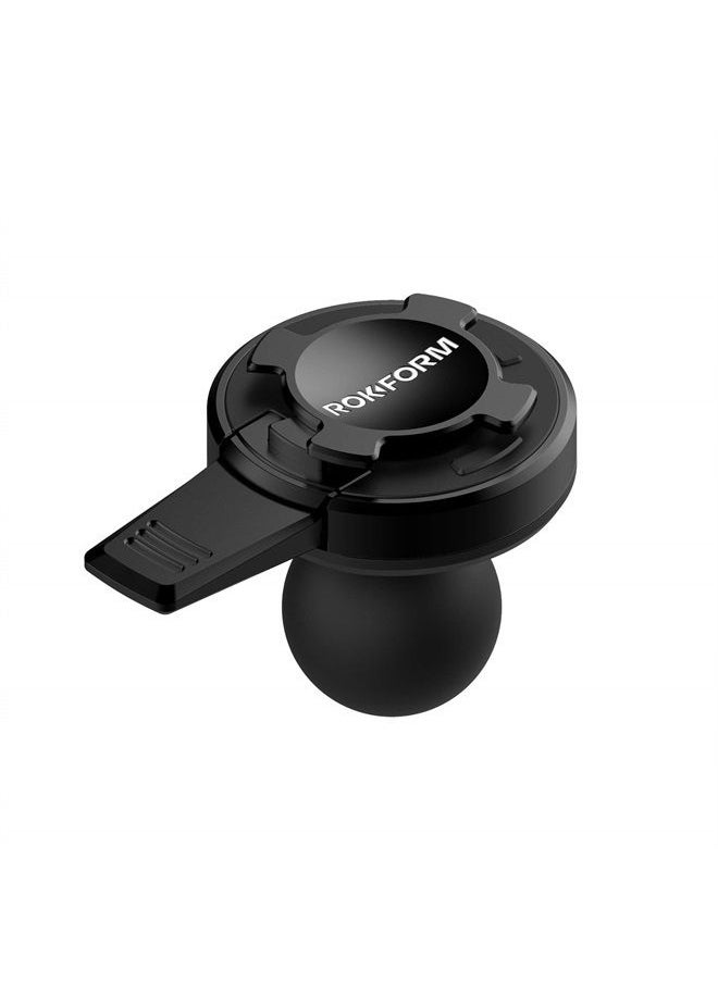 Rokform - – Universal 1” Ball Adapter Motorcycle Phone Mount, Safely Secures Any Twist Lock Case with Aluminum Lever Lock, Phone Holder Bike Mount (Black) - Image 1