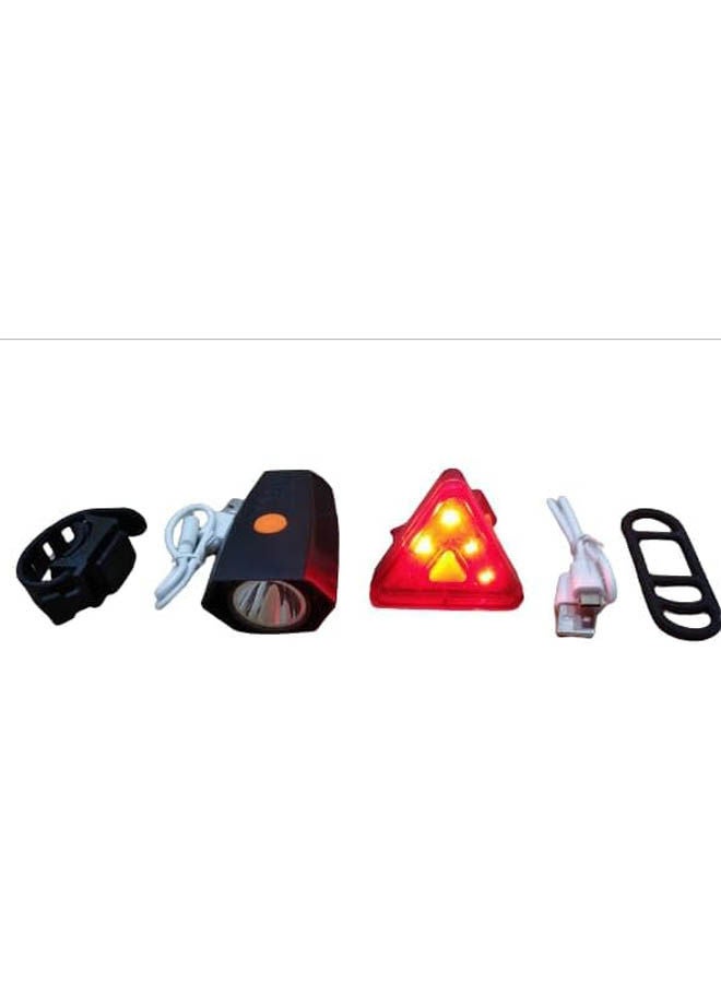 ضوء أمامي للدراجة وفلاش خلفي للدراجات مع شاحن USB - Image 2