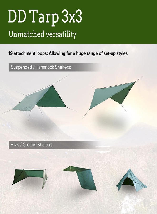 DD HAMMOCKS DD Tarp 3x3 - Coyote Brown (10ft x 10ft) - Image 4