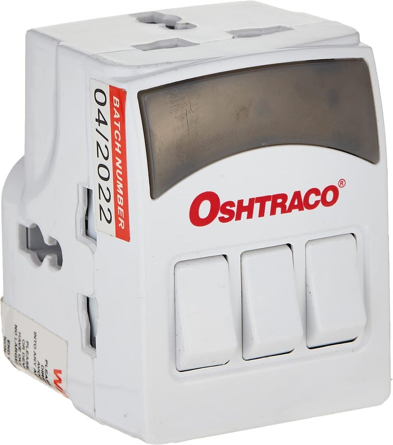 OSHTRACO MA-1020S 3 Way Switched Universal Adaptor - Image 1