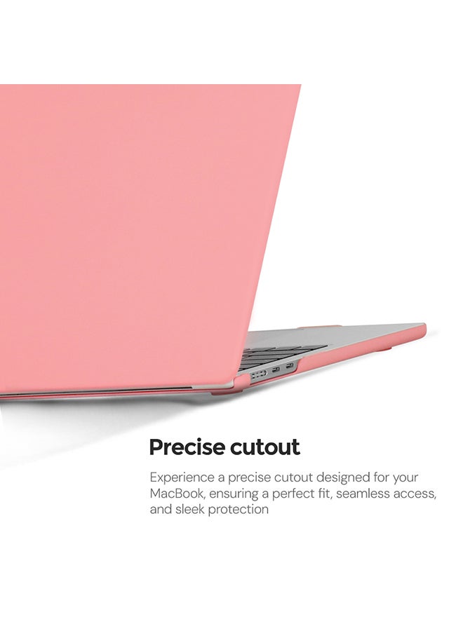 O Ozone Slim Candy Case Compatible with MacBook Air 15 inch (A2941) M2 2023, (A3114) M3 2024 Case with Keyboard Cover & Screen Protector, Cream Pink - Image 4