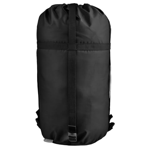 TRIWONDER Compression Sack Nylon Compression Stuff Sack Sleeping Bag Stuff Sack Ditty Bags with Dust Flap for Backpacking Hiking Camping Traveling Black XL - Image 1