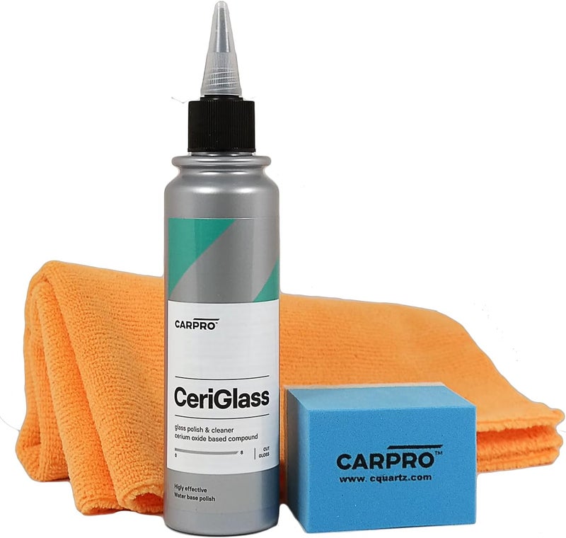 مجموعة تلميع الزجاج CarPro CeriGlass (150 مل)