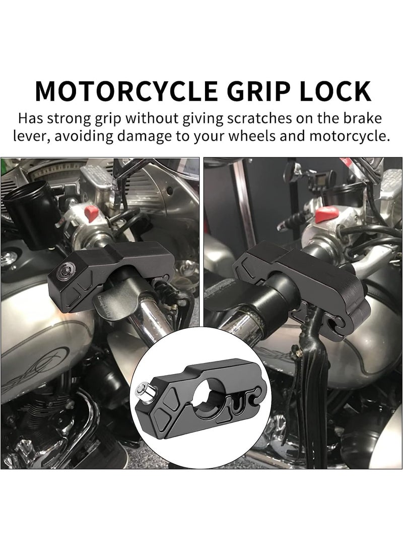 Soofam Motorcycle Grip Lock, Anti Theft Heavy Duty Motorcycle Lock fit for Motorcycles Mopeds Motorbikes Scooters ATVs Dirt Bike Street Bike Braking The Front Wheel Use on Grip Brake Handlebar - Image 5