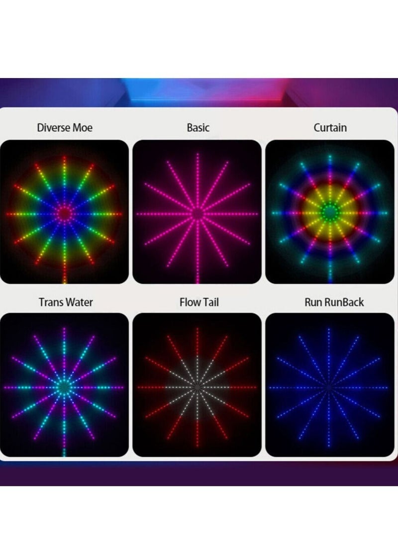 Generic - Firework Magic Color Smart Strip USB Powered Led Lights For Bedroom With Launch Burst Effect Remote App Control - Image 1