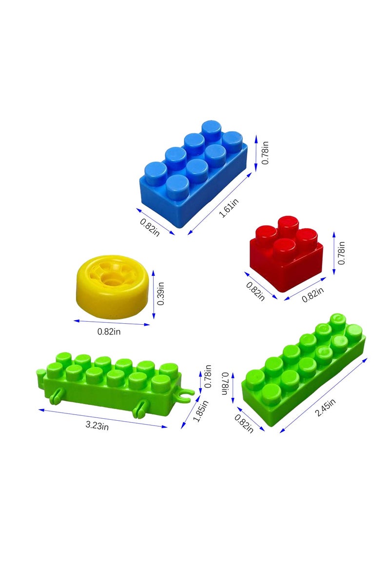 ACYYH Colourful Building Blocks Set, Educational Construction Toys, Multi Colour.100PCS,Children's toys - Image 2