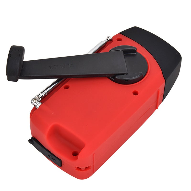 Factory Led Light Solar Hand Power Generation Alarm Disaster Prevention Emergency Mobile Phone Charging Pointer Radio - Image 5