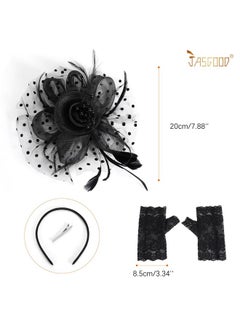 2Pcs Fascinators Hat Clip For Tea Party With Lace Gloves Flower Mesh Feathers Wedding Headwear For Girls And Ladies - pzsku/ZF0E812E5B41BB4467995Z/45/_/1735566700/1ebe4ded-92b0-4878-83e5-f33cdb530684