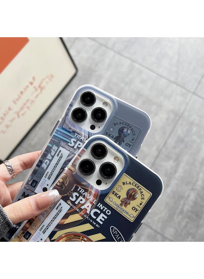 S-TOP Case For iPhone 14 Pro Max Dual-side IMD Astronaut Frosted Phone Case - Image 2