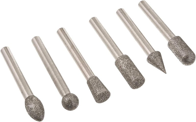 اتول مارت أداة تشطيب برأس مخروطي قطرها 8 مم مطلي بالألماس من Utoolmart، مع قاعدة قطرها 6 مم ودرجة خشونة 150، مناسبة للحفر والنحت، مكونة من 2 قطع. - Image 2