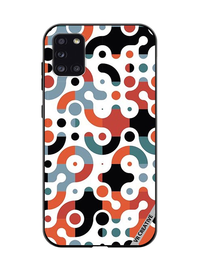 VR CREATIVE Protective Case Cover For Samsung Galaxy A31 Geomatric Pattern Design Multicolour - Image 1
