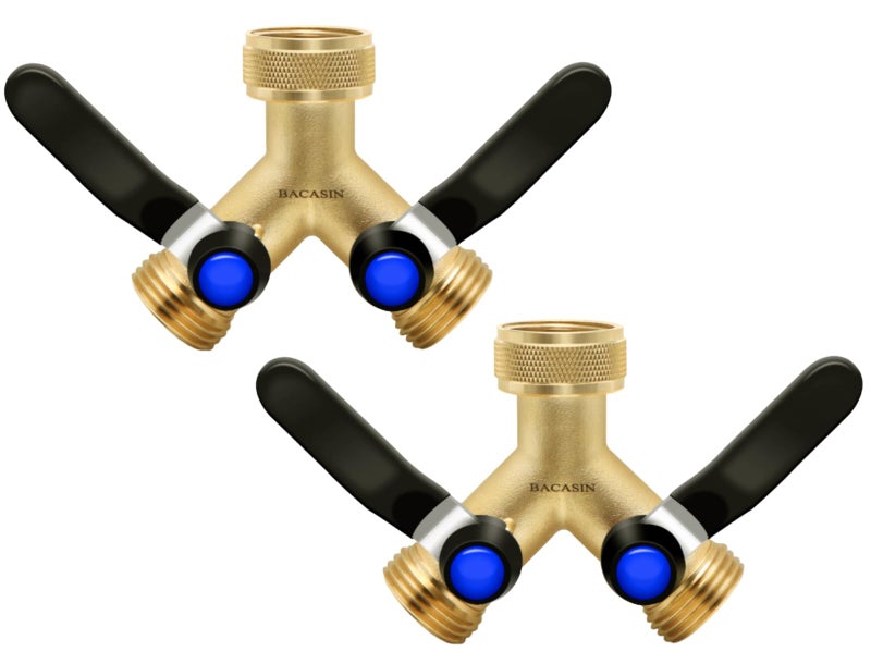 BACASIN 2 Pack Hose Splitter 2 Way Heavy Duty - Image 2