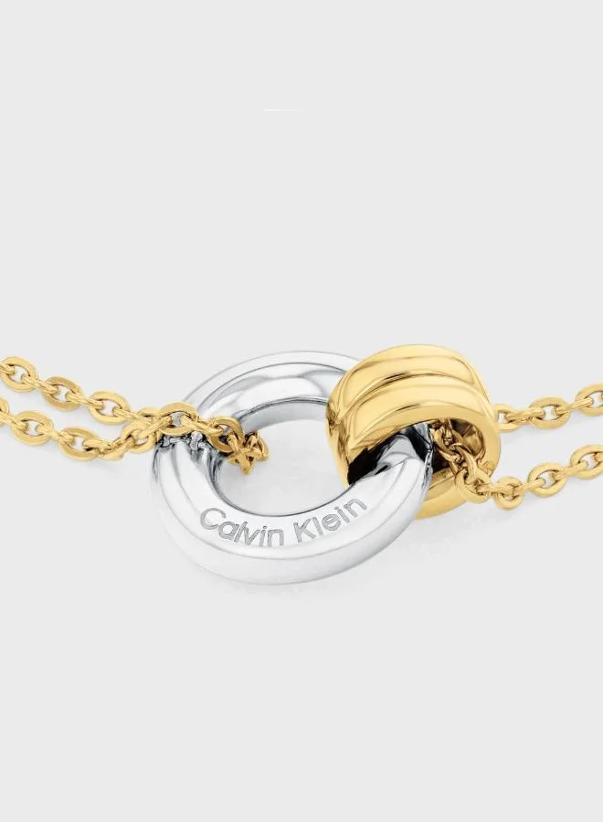 CALVIN KLEIN Bracelet in Two-Tone with Charms
