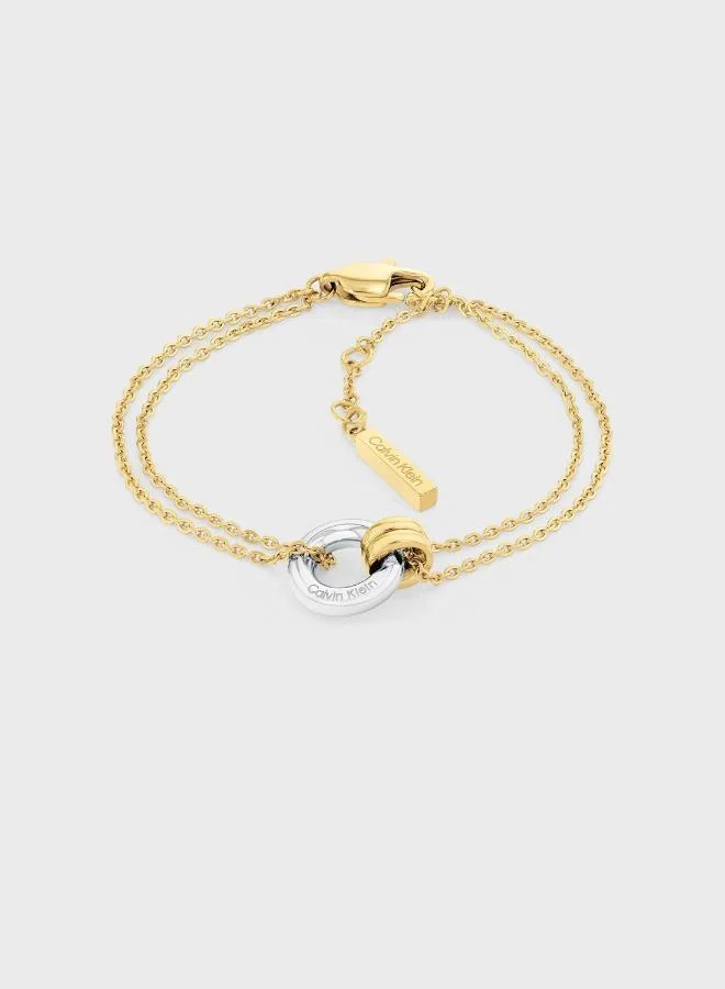 CALVIN KLEIN Bracelet in Two-Tone with Charms