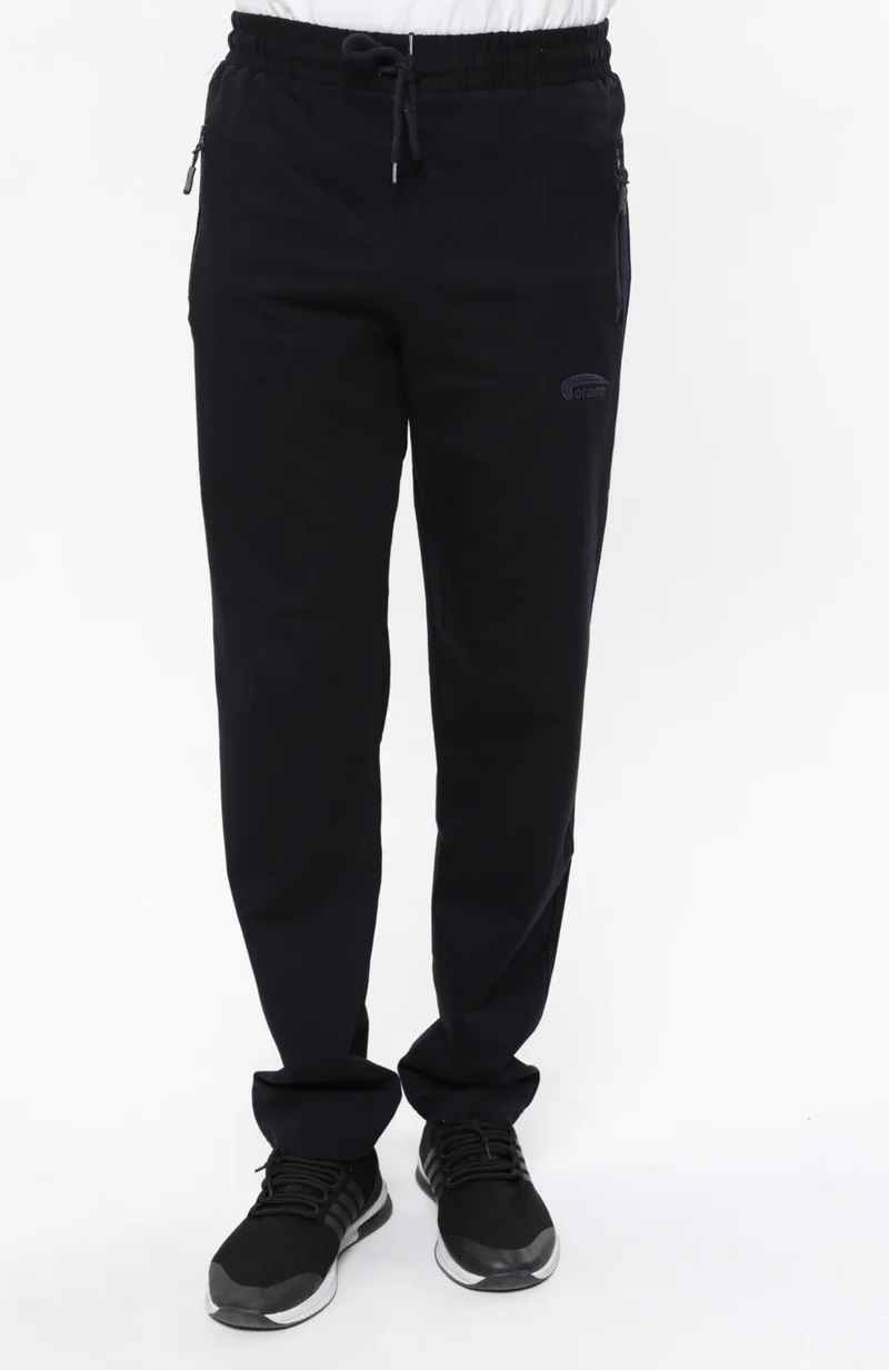 Cramp Sport Navy Blue Men's Classic Pocket Zippered Tracksuit Bottoms