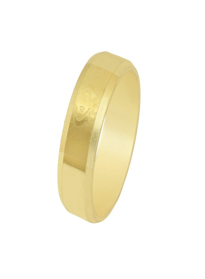 Superstore18 Sikh Khanda Symbol Ring for Men & Women | Gold Plated Brass Unisex Finger Ring | Spiritual Jewellery with Engraved Sikh Emblem | Sikhism Gift for Him & Her (SST6236ORRM) - Image 3