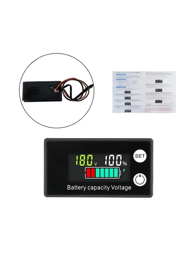 1 قطعة مؤشر سعة البطارية الرقمي شاشة LCD عالية الدقة ذاكرة انقطاع التيار الكهربائي - Image 2