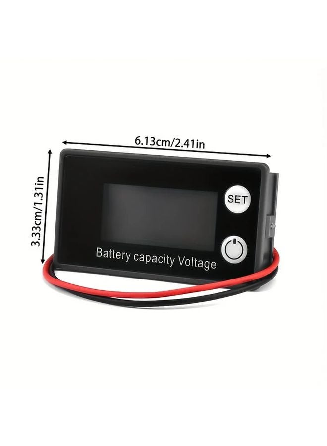 1 قطعة مؤشر سعة البطارية الرقمي شاشة LCD عالية الدقة ذاكرة انقطاع التيار الكهربائي - Image 3
