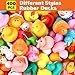 Dmsky 400 Pack Rubber Ducks in Bulk Assorted Ducks for Jeeps Jeep Ducks for Ducking Bath Toys Floater Duck for Kids Baby Showers Accessories Party Favors - Image 4