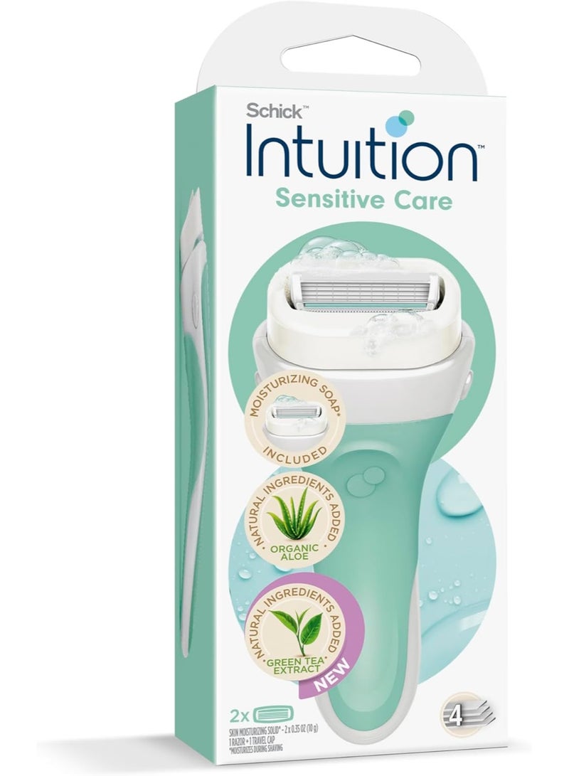 schick Intuition Sensitive Care Kit, with Organic Aloe and Green Tea Extract - Image 1