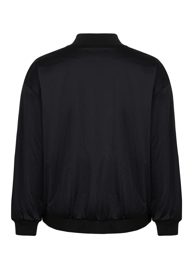 Nocturne Trocque Satin Bomber Jacket
