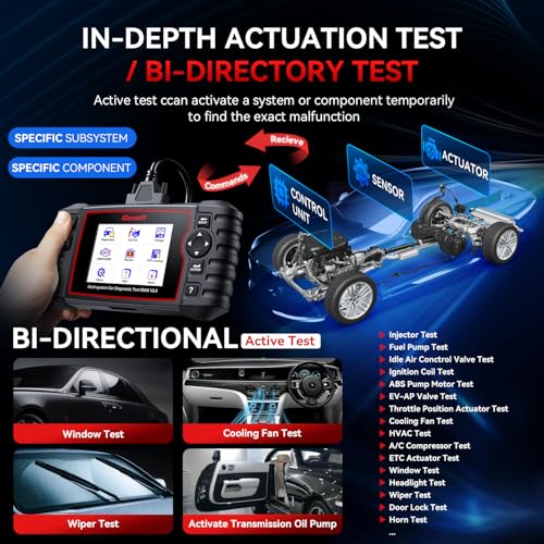 iCarsoft BMM V3.0 Scanner Diagnostic Tool for BMW/Rolls-Royce/Mini Full System OBD2 Bidirectional Scan Tool for BMW Code Reader, All Reset, Battery Registration, Free Update/Repair-2025 - Image 3