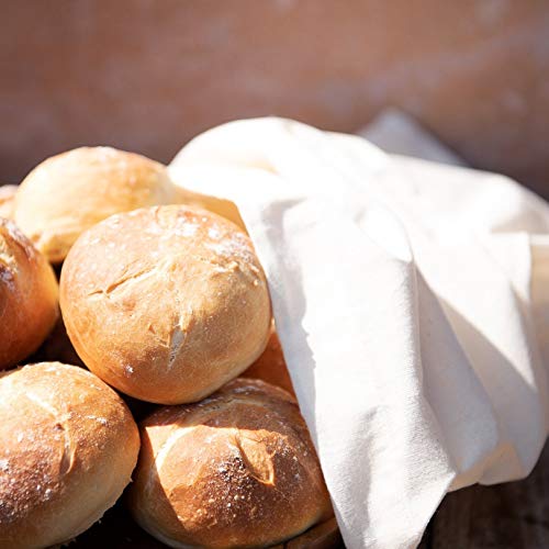 Hell Blues Natural Linen Bread Bags with Drawstrings, 13"x15" Storage Muslin - Produce - Potato Onion Kitchen Storage Bags, Machine Washable - Image 2