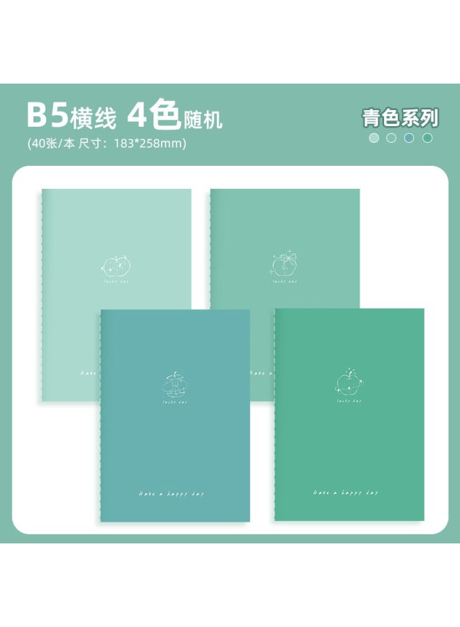 HELPS Creative High-value Gradient Color Car Line Notebook B5 Students Thickened Horizontal Line Notepad Prizes Stationery - Image 1