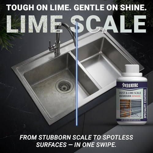 Sheenlac Rust & Lime Remover 250ml | Hard Water Stain & Limescale Remover for Taps, Tiles & Bathrooms | Removes Rust, Mineral Deposits & Stubborn Scale | Industrial-Strength Bathroom Cleaner - Image 4