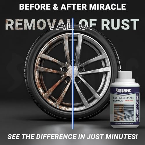 Sheenlac Rust & Lime Remover 250ml | Hard Water Stain & Limescale Remover for Taps, Tiles & Bathrooms | Removes Rust, Mineral Deposits & Stubborn Scale | Industrial-Strength Bathroom Cleaner - Image 3