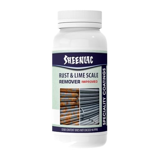 Sheenlac Rust & Lime Remover 250ml | Hard Water Stain & Limescale Remover for Taps, Tiles & Bathrooms | Removes Rust, Mineral Deposits & Stubborn Scale | Industrial-Strength Bathroom Cleaner - Image 1