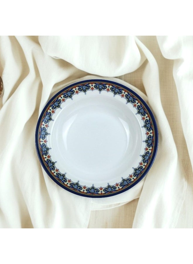 Melrich - Melrich 26 Pcs Melamine Dinner Set Dinner Plate Soup Plate Bowls Serving plate Ladle Dishwasher safe Light Weight - Image 1
