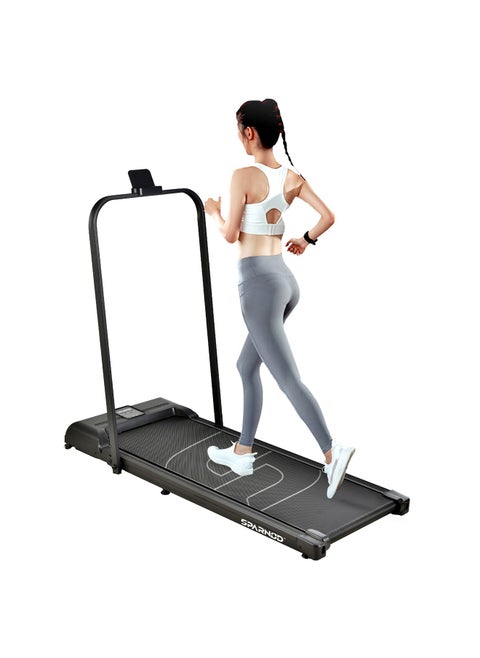 Fitness Sth-3005 Walking Pad Foldable Treadmill For Home - No Installation Required, Space Saving Storage Under Bed/Sofa - Remote Control, Bluetooth Speakers, Led Display, Mobile/Tab Holder