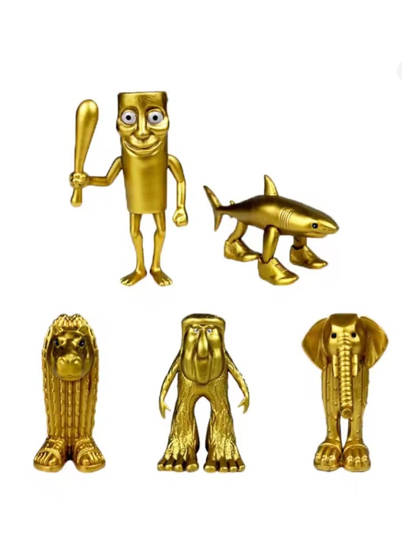 8cm 12Pcs Gold Italian Brainrot Action Figure Toy - Image 2