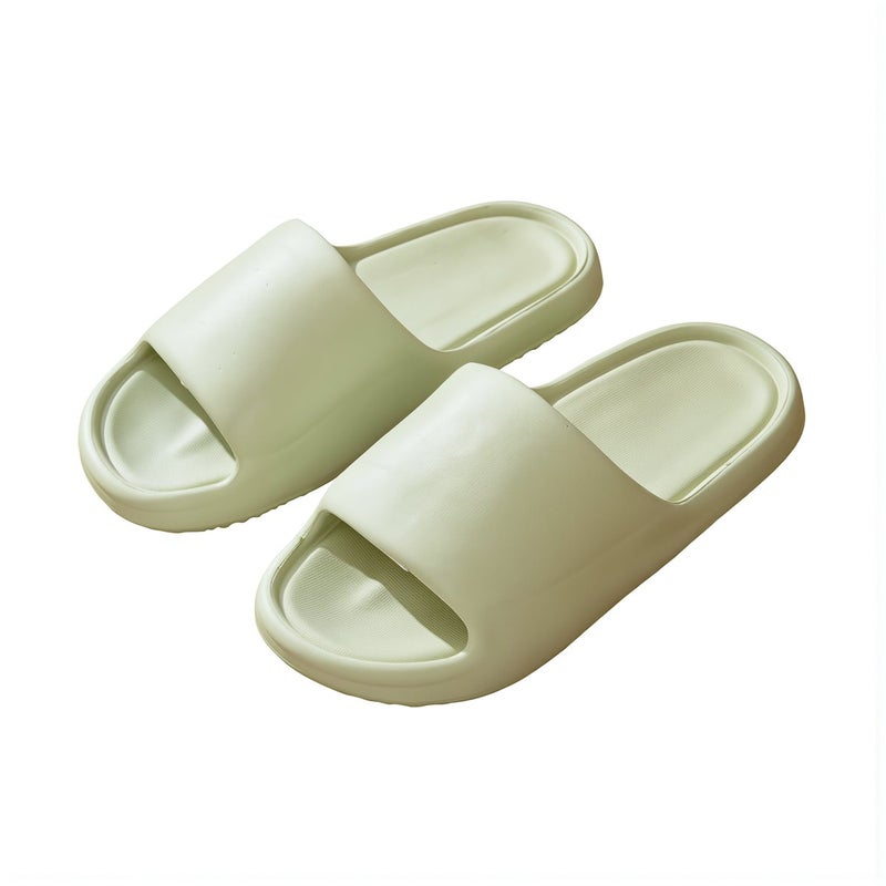 Cloud Slippers Thick EVA Non-Slip Soft House Slide Sandals Size 36-37 White - Image 1