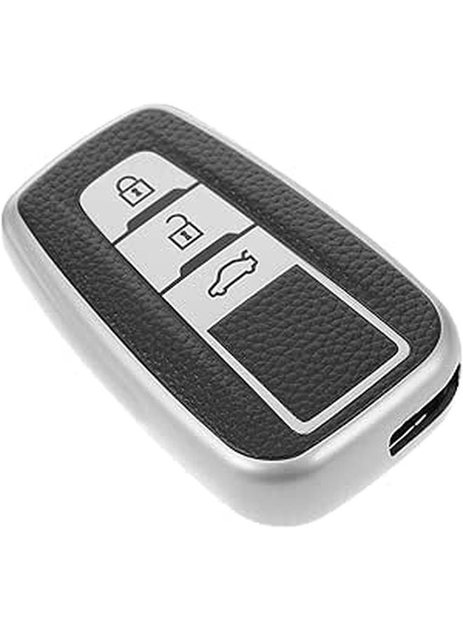 3 Button Smart Remote Key Cover TPU Protective Sleeve Case with Key Holder - Image 1