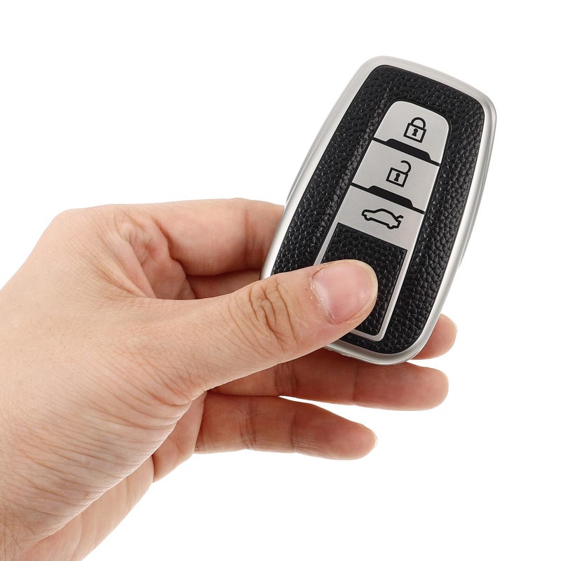 3 Button Smart Remote Key Cover TPU Protective Sleeve Case with Key Holder - Image 4