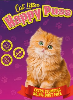 HAPPY PUSS HAPPY PUSS EXTRA CLUMPING PERFUMED BENTONITE CAT LITTER 5L LAVENDER SCENT  - Image 5