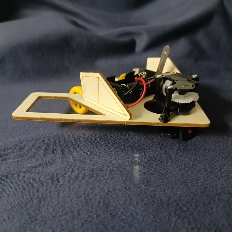 Creative Science Experiment Obstacle Avoidance Car Unstoppable Airplane Model Puzzle Toys Funny Handmade Gift Set 1 Set - Image 4
