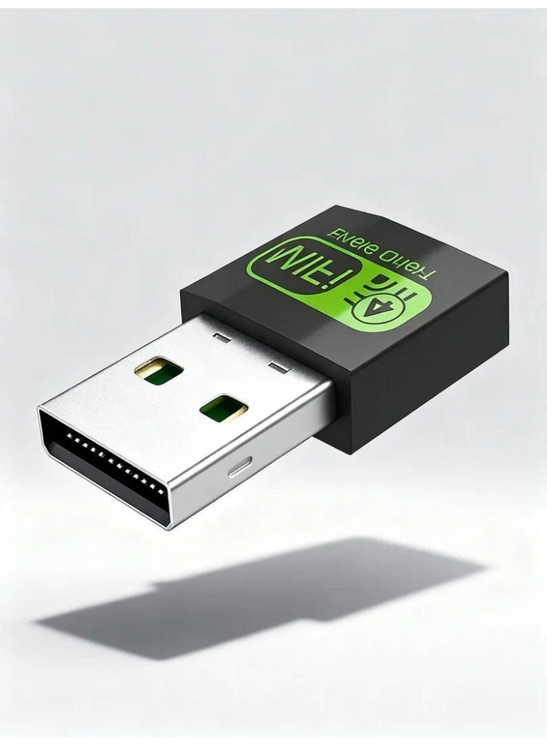 robotgcc Mini USB WiFi Adapter 150Mbps | 2.4G Wireless Network Receiver | Driver-Free Plug & Play WiFi Dongle | Ultra-Compact Laptop & Desktop Internet Adapter | Stable Signal, Wide Compatibility, Lightweight Connectivity - Image 1