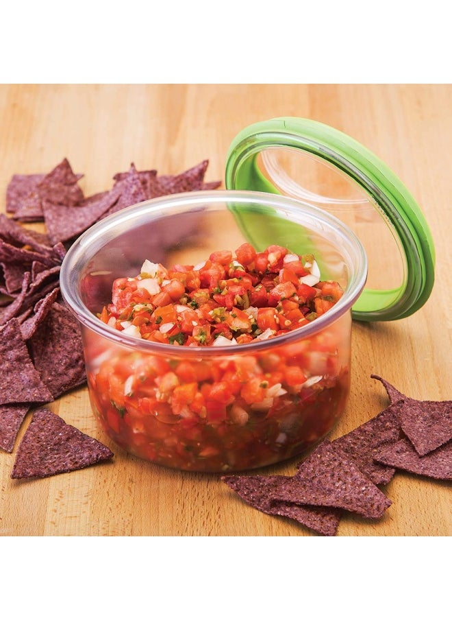 Pks-33 Prepworks By Fresh Guacamole Prokeeper With Air Tight Lid Clear Green W 16.8 X H D 10.2 Cm 4 Cup Capacity Plastic Silicone Cm