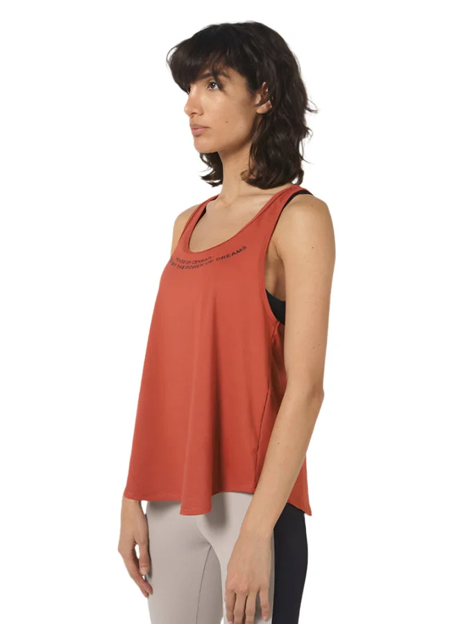 House Of Cenmar Orange Women'S Activewear Top