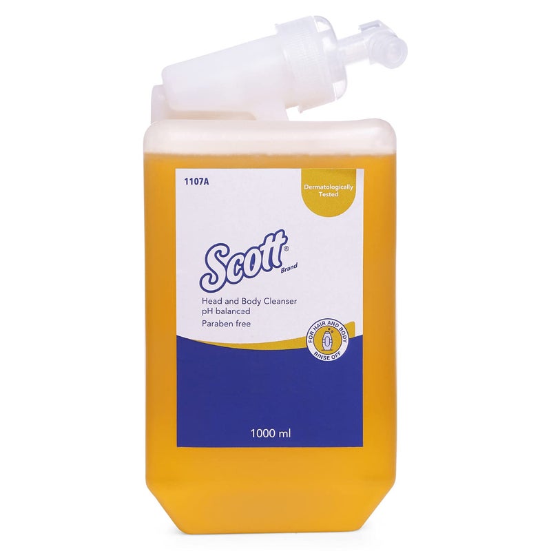 Scott Shower Gel Head Body Gel with Hair Conditioner Pack of 6 1LCassette Total 6 Liters Cologne Fragrance 1107A - Image 5