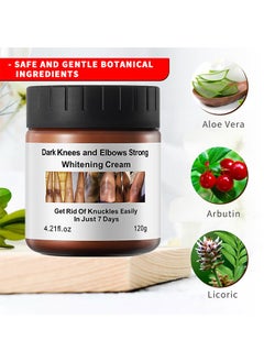MOOYAM Dark Knees And Elbows Strong Whitening Cream, Get Rid Of Knuckles Easily In Just 7 Days, Practical Bleaching Body Lotion For Armpits, Neck, Knee, Elbow, Inner Thigh, Intimate Area, 120G  - Image 2