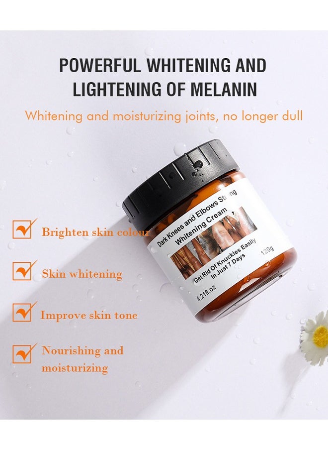 MOOYAM - Dark Knees And Elbows Strong Whitening Cream, Get Rid Of Knuckles Easily In Just 7 Days, Practical Bleaching Body Lotion For Armpits, Neck, Knee, Elbow, Inner Thigh, Intimate Area, 120G - Image 1