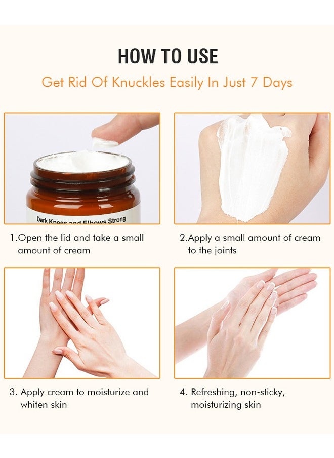 MOOYAM - Dark Knees And Elbows Strong Whitening Cream, Get Rid Of Knuckles Easily In Just 7 Days, Practical Bleaching Body Lotion For Armpits, Neck, Knee, Elbow, Inner Thigh, Intimate Area, 120G - Image 1